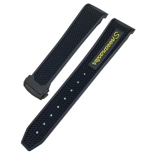 Bracelet de montre en silicone noir XMKT pour Omega Seamaster 300 20mm