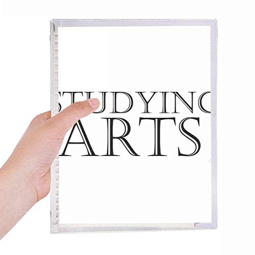 Cahier de notes à spirale rechargeable avec couverture rigide pour l'art