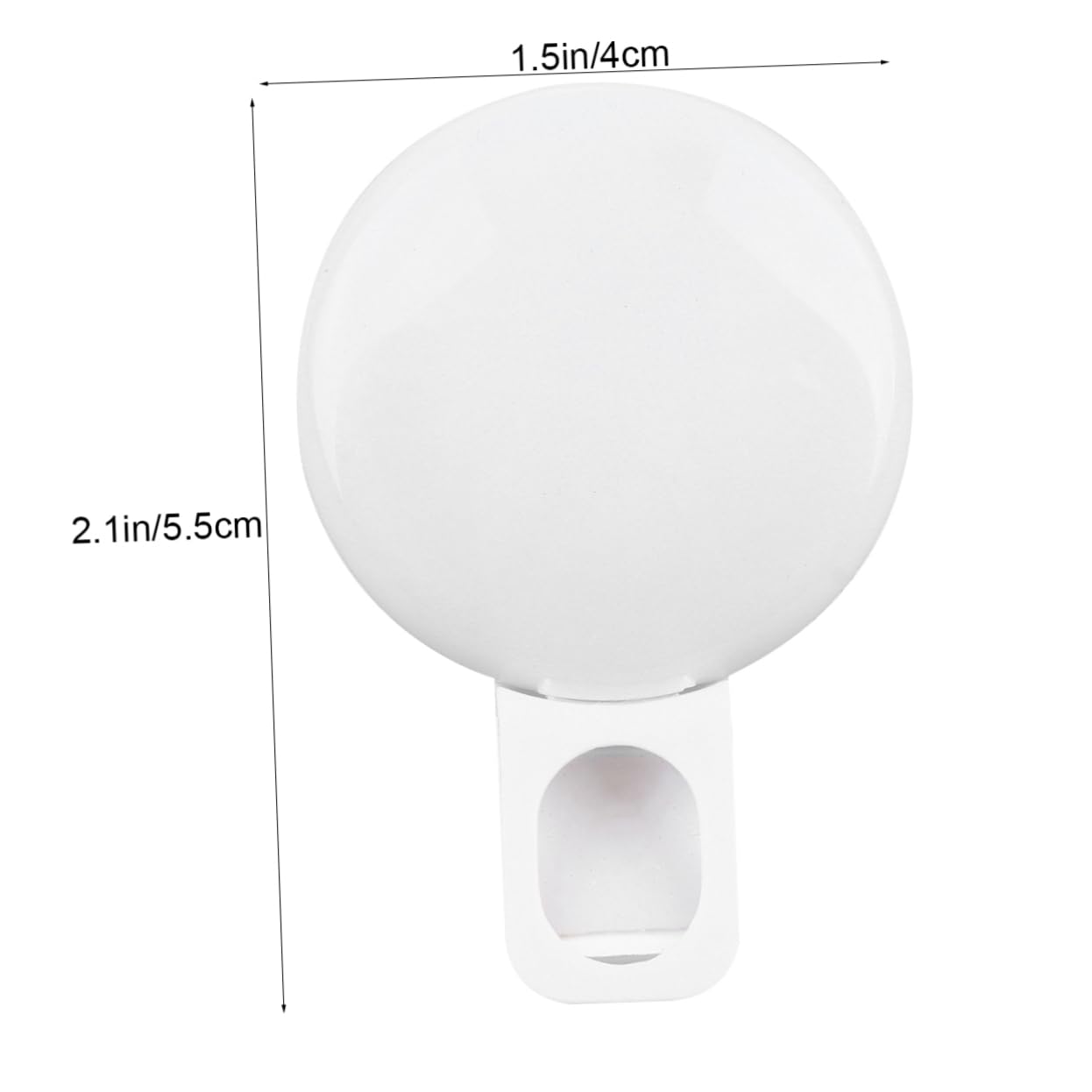 Angoily Portable LED Selfie Ring Light Mini Clip Fill Light for Mobile Phones and Laptops Brightness for Makeup Photography Video Calls Warm Cold White Light