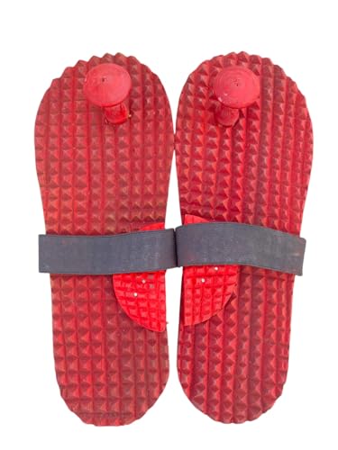 Image of Unisex Khadau slipper Wooden Relaxing Acupressure slipper Foot Feet Slippers Sandle for Men Women Childrens Blood Pressure Control Free Finger Care (5)