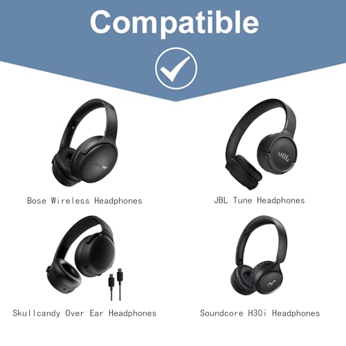 Image of XANAD Hard Case for Bose QuietComfort, QC Ultra, QC 45, QC 35, QC45 SE, QC SE or Skullcandy Crusher Evo, Hesh ANC, Hesh Evo, Crusher ANC 2, Crusher, Riff 2 Noise Headphones(Outer Blue+Inner Blue)