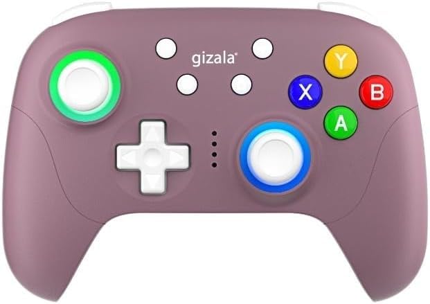 Kablosuz Oyun Kontrolcüsü Gamepad Hall Effect Triggers Joystick Game Controller Switch 2/Switch/PC/Steam/Android/Ios Lila