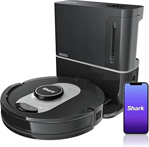 Shark RV2502AE/RV2520A AI Ultra Robot Vacuum with XL HEPA Self-Empty Base, Bagless, 60-Day Capacity, LIDAR Navigation, Smart Home Mapping, UltraClean, Perfect for Pet Hair, Black (Renewed)