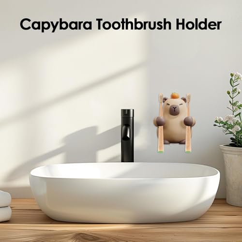 Porte-clés capybara adhésif pour optimiser le miroir de douche - 4