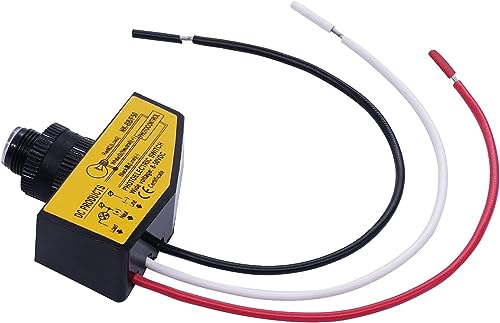 Interruptor de fotocélula CC 12V 24V con sensor crepuscular de cable duro 6