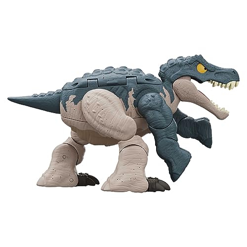 Mattel Jurassic World Fierce Changers Peligro Doble Baryonyx Dinosaurio de juguete se transforma en Parasoralophous, +4 años (HLP09)