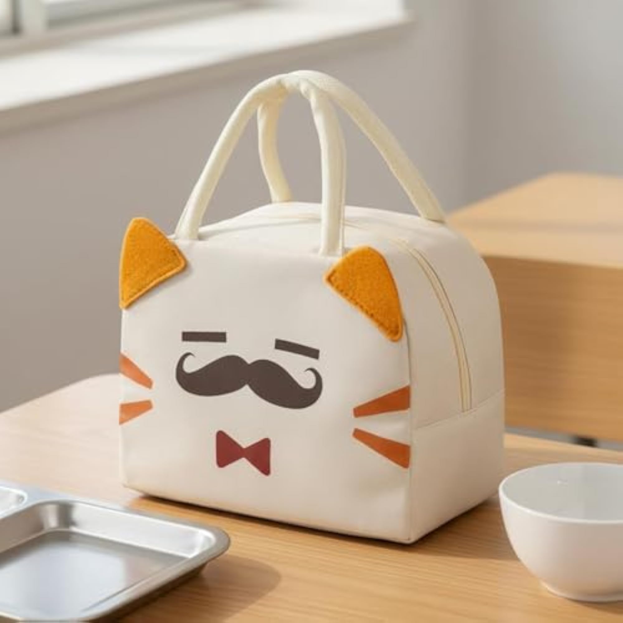 Cartoon Insulated Lunch Box Bag, High Capacity, Easy to Clean