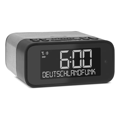 TechniSat DIGITRADIO 52 BT– DAB Radiowecker (Uhrenradio, Wecker, DAB+, UKW, Snooze-Funktion, Sleeptimer, dimmbares Display, Bluetooth-Empfang, 3...