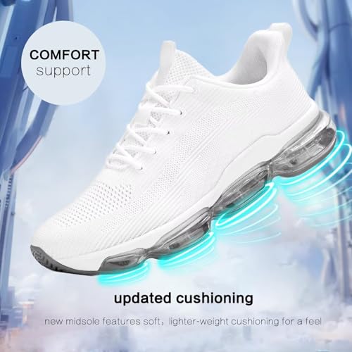 Image of Mens Running Shoes Air Low Top Comfort Walking Lace Up Sneakers Breathable Fashion Tennis Sport Gym Fitness Cross Trainers