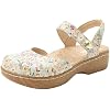 Alegria Womens Opal Leather Shoes with Slingback Open Back Sandals