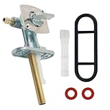 Fuel Petcock Valve Kit,Motorcycle Petcock Fuel Shutoff Valve Compatible with Suzuki/Yamaha,Professional Fuels Shut off Valves Kit Includes Filter Tube/Gaskets