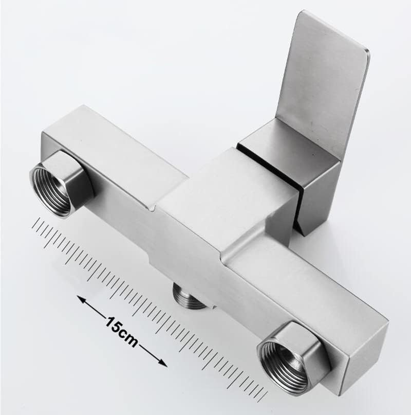 Miniatura 5 de SUS 304 Mezclador de ducha de baño de acero inoxidable grifo de ducha montado en la pared grifo de control de agua caliente y fría