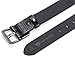 OVEYNERSIN Men Belt - 100% Genuine Leather casual Dress Belts Big Metal Buckle Adjustable Size designer Fashion Gifts (Gray Buckle, waist size 41