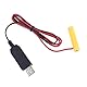Maxtonser LR03 AAA Battery Eliminator USB Power Supply Cable Replace 1 to 4pcs AAA Battery for Electric Toy Flashlight Clock LED,Data Cable