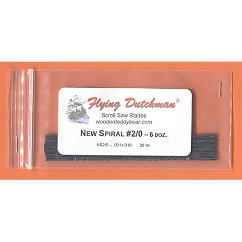 Flying Dutchman New Spiral #2/0 Six Dozen Scroll Saw Blade Pack Cover