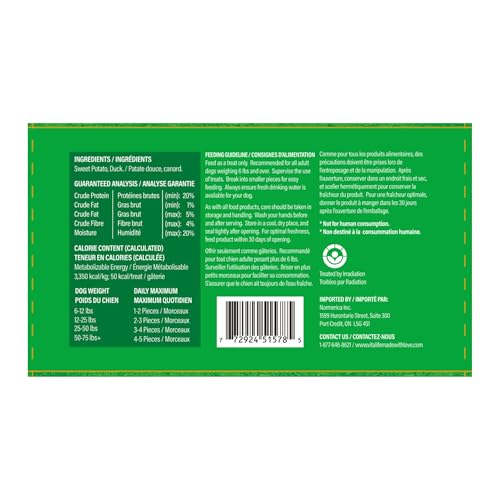 VitaLife 200 g Sweet Potato & Duck Twists, All Natural Dog Treats