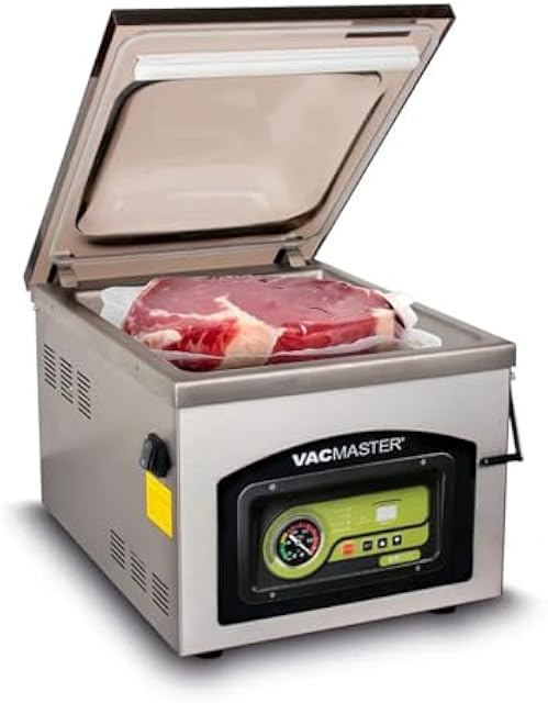 VacMaster VP230 Chamber Vacuum Sealer – Commercial Vacuum Sealer Machine for Food with 1/2 HP Oil Pump, 12.25” Seal Bar for 12” x 15” Bags, Food Vacuum Sealer for Sous Vide, Liquids & Food Storage