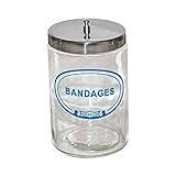 Graham-Field 3454A B Labeled Sundry Bandages Jar with Cover