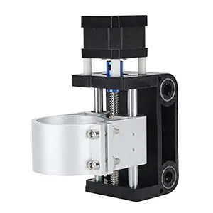 Aluminum Z Axis Spindle Motor Mount, 52mm Diameter Z Axes Motor Mount for Genmitsu 3018 Pro CNC Router Engraver, Z Axes Motor Bracket Holder, Pre Installed (Black)