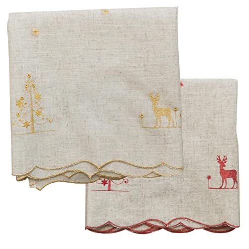 Demi rideaux de cuisine aspect épuré texture jute - 8