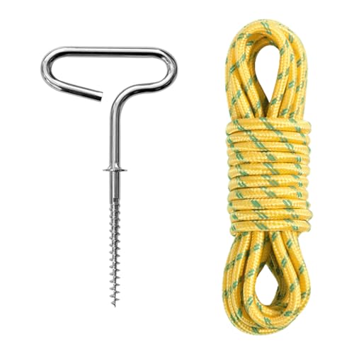 Vitsrisea - Piquet de pêche sur glace – Broches de tente multifonctionnelles, ancrage à vis portable pour les escargots de glace | Outil de fixation haute performance, piquet de sol pour camping et terrain gelé