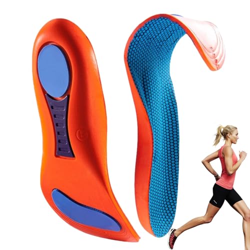 Orthotic Arch Support Insoles - Arch Support Insoles | Orthotic Feet Heel painn Shock Absorption Comfortable Insoles | for Flat Feet, Plantar fasciitiss, Feet painn, Over Pronation, Work Boots