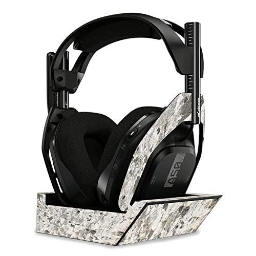 Image of MightySkins Glossy Glitter Skin Compatible with Astro A50 Wireless Headphones + Base Station (Gen 4) - Blasted Concrete | Protective, Durable High-Gloss Glitter Finish | Easy to Apply