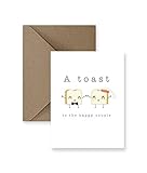 A Toast To The Happy Couple Wedding Greeting Card