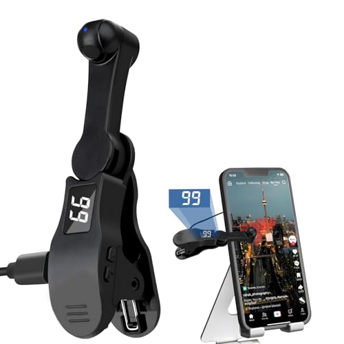 Auto Clicker For iPhone iPad, Adjustable Speed Physical Clicker,Phone Auto Digital Display Clicker for Android IOS, Suitable for Gaming, Reward Tasks-Black