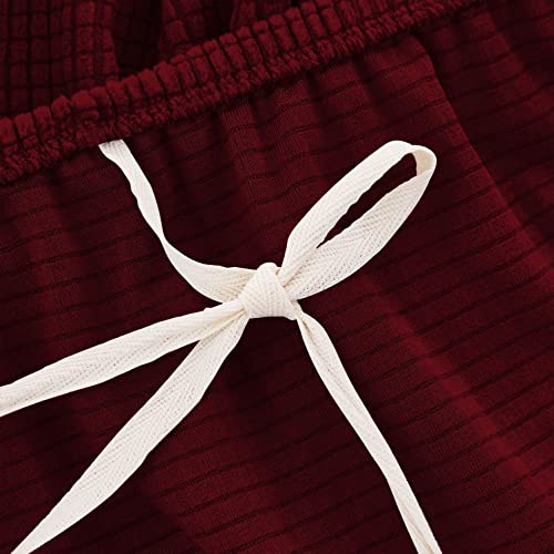 Housse de canapé jacquard 4 places extensible noir protection meuble