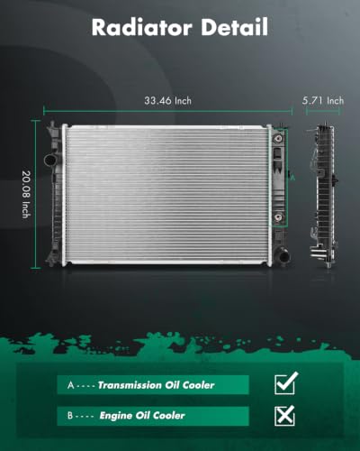 Image of SCITOO Engine Cooling Radiator Assembly Compatible with Ford for Mercury