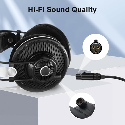 Cable de audio auxiliar 4.6-13.4 FT con adaptador 6.35mm miniatura 3