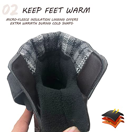 Kids Boys Girls Snow Boots Waterproof Insulated Warm Outdoor Winter Boots(Toddler/Little Kid)3