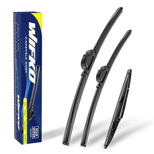 Wifko Scheibenwischer Kompatibel für Kia Sportage QL 2016-2021, Wischerblätter Vorne + Hinten, Set Frontscheibenwischer und heckscheibenwischer, Auto Scheibenwischer Zubehör
