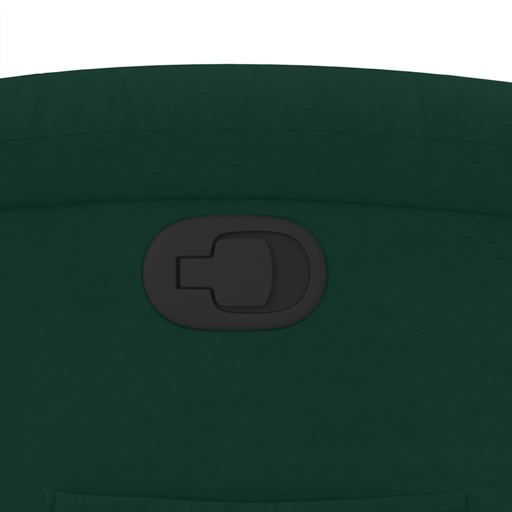 Fotel relaksacyjny, ciemnozielony aksamit z ręczną funkcją leżenia, regulowane oparcie i podnóżek, ergonomiczny fotel tapicerowany z podłokietnikami, rama drewniano-metalowa do salonu i