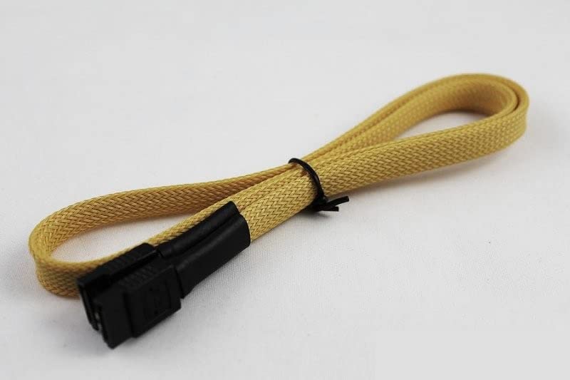 Cable de datos SATA 3.0 60cm con conector 180° Amarillo