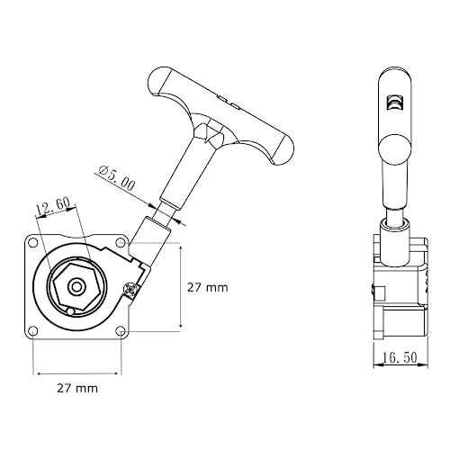Arrancador de cuerda PartCore KE15SP motor Force con rueda libre de 12 mm 4