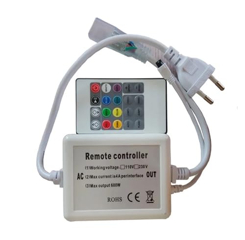 Contrôleur de bande lumineuse RGB 110V résout les pannes de télécommande LED 20 touches