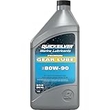 Quicksilver by Mercury Marine 80W-90 Premium Gear Lube, Marine Engine, 32 oz.