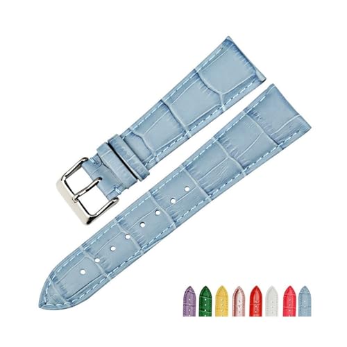 Bracelet en cuir bleu avec boucle chic ajustement parfait pour montre DW - 3