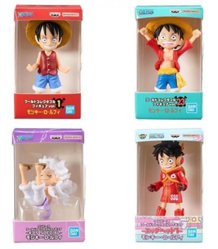 BANDAI ONE PIECE ワールドコレクタブルフィギュア ミニチュアコレクション × 全4種セット フルコンプ ガチャガチャ カプセルトイ