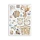 Stamperia - Washi Pad for Scrapbooking, Albums, Card Making, Bullet Journalling and More, Translucent and Easy to Cut, Acid Free, Perfect for Hobbies, Crafts, and Gifting (Fortune) (A5) (8 Sheets)