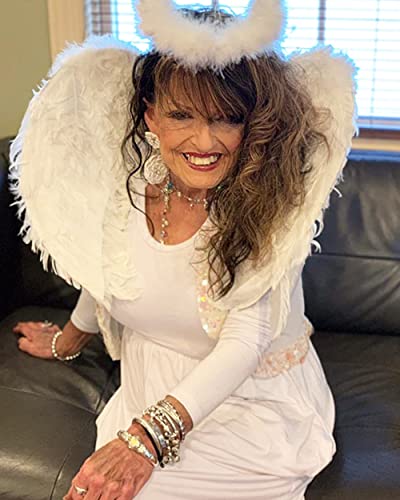 Handic Angel Wings And Halo White Angel Costume For Kids Adult (White) #TOP4