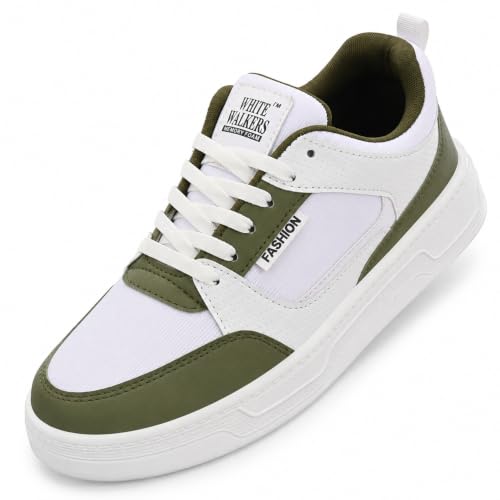 Image of White Walkers Men's White & Multicolor Casual Sneakers for Men