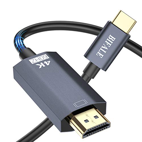 USB C to HDMI Cable 6ft 2Pack, BIFALE 4K@60Hz Type C to HDMI Adapter [Thunderbolt 3 Compatible], for MacBook Pro/Air, iPad, Surface Book and More