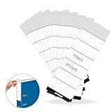 OFFCUP 60 Stück Ordner Etiketten Selbstklebend,6 * 19cm Ordner Rückenschilder,...