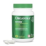 Organika Canadian-Made Glycine - Proteinogenic Amino Acid - Aids Protein Synthesis, Collagen Formation, Joint and Muscle Health, Calming Effect - 120caps
