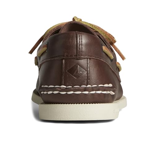 Sperry 0195115-110M Men's Authentic Original Classic Brown Leather 2-Eye Boat Shoe, 11M US Size