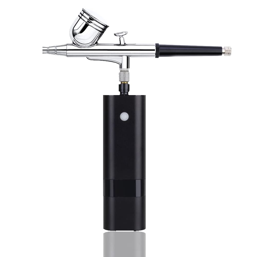 Spruzzatore di vernice Mini kit aerografo cordless Compressore multiuso ad alta pressione Pistola a spruzzo a singola azione per modelli artistici Strumenti per unghie per trucco Strumento di spruzz