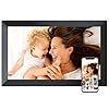 Digital Picture Frame, Frameo 15.6 inch Large Digital Photo Frame WiFi, 1920 * 1080 IPS FHD Touchscreen, 32GB Storage, Instant Share Photo Video, Gift for Mom